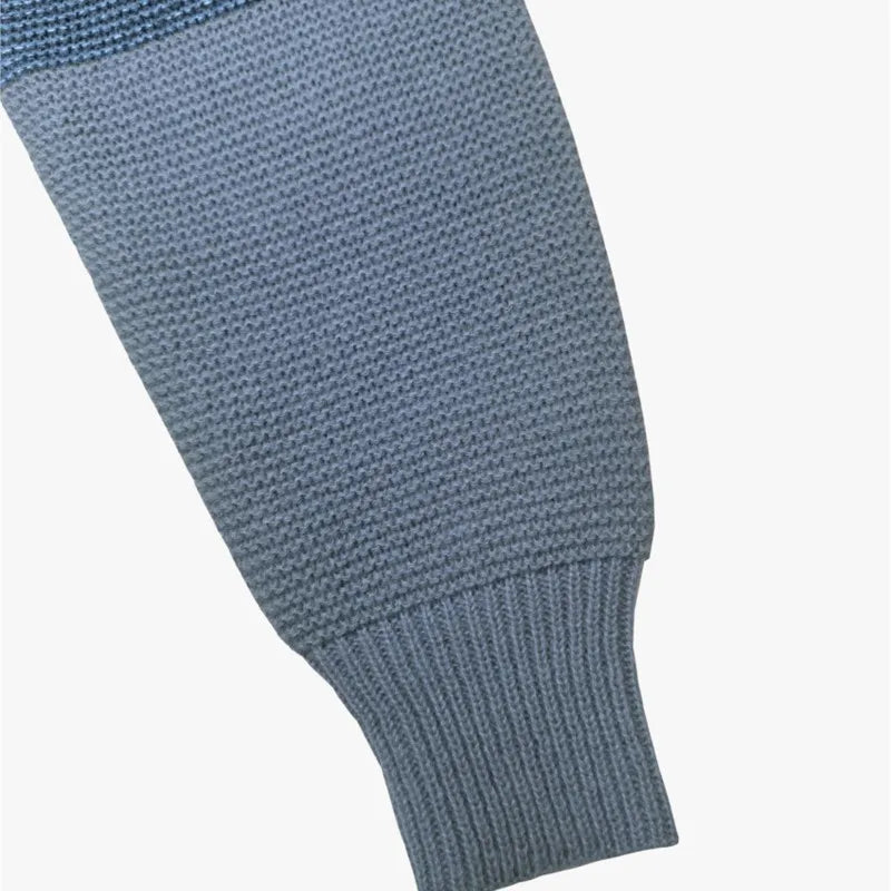 Women's Color-Block Knitted Sweater – Relaxed Fit, Cozy Patchwork Design, Soft Knitted Fabric, Available in Multiple Sizes 7
