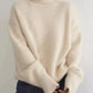 Women's Cozy Knitted Turtleneck Sweater – High Roll Neck, Long Sleeves, Relaxed Fit for Fall and Winter 0