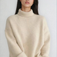 Women's Cozy Knitted Turtleneck Sweater – High Roll Neck, Long Sleeves, Relaxed Fit for Fall and Winter 1