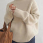 Women's Cozy Knitted Turtleneck Sweater – High Roll Neck, Long Sleeves, Relaxed Fit for Fall and Winter 2