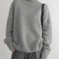 Women's Cozy Knitted Turtleneck Sweater – High Roll Neck, Long Sleeves, Relaxed Fit for Fall and Winter 4