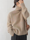 Women's Cozy Knitted Turtleneck Sweater – High Roll Neck, Long Sleeves, Relaxed Fit for Fall and Winter 6
