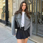 Women's Cropped Boucle Jacket 2