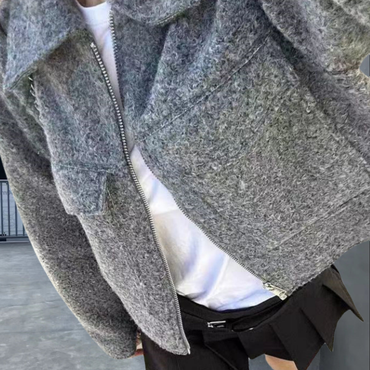 Women's Cropped Boucle Jacket 6
