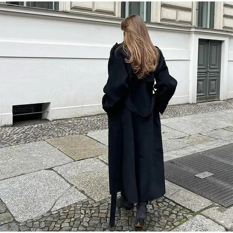 Women’s Double-Breasted Wool Blend Coat 3