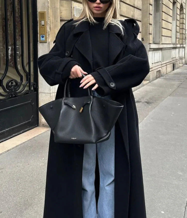 Women’s Double-Breasted Wool Blend Coat 6