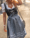Women's Elegant Dirndl Dress Set With Apron And Blouse 0