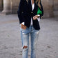 Women's Elegant Velvet Blazer 2