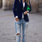 Women's Elegant Velvet Blazer 8