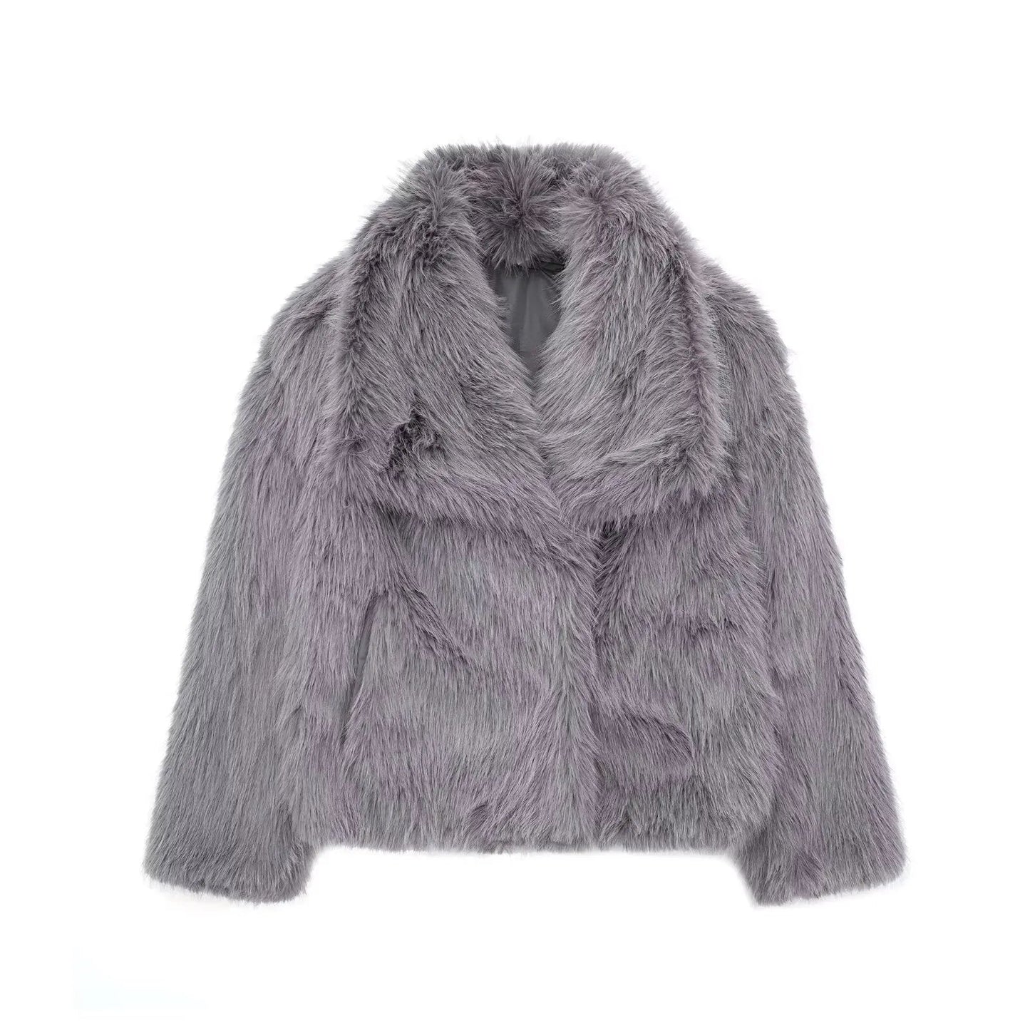 Women's Fluffy Faux Fur Jacket 10