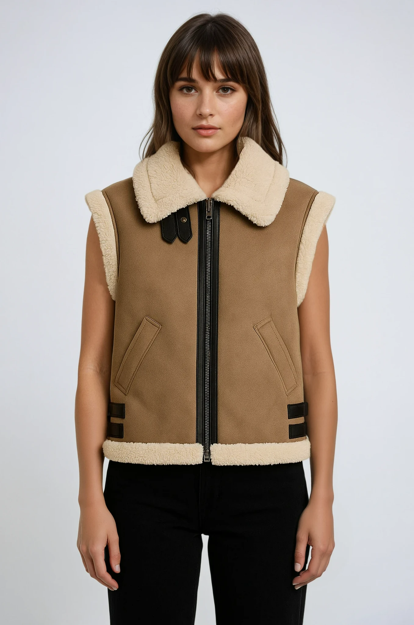 Women's Hamptons Shearling Vest 0