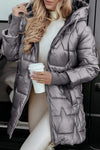 Women's Hooded Puffer Jacket with Quilted Lining 3