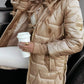 Women's Hooded Puffer Jacket with Quilted Lining 8