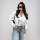 Women's Light Cropped Bomber Jacket 1