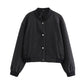 Women's Light Cropped Bomber Jacket 8