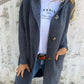 Women's Long Black Cardigan with Buttons and Pockets – Soft Ribbed Knit for Layering 2