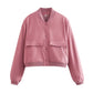 Women's Maven Cropped Bomber Jacket 10