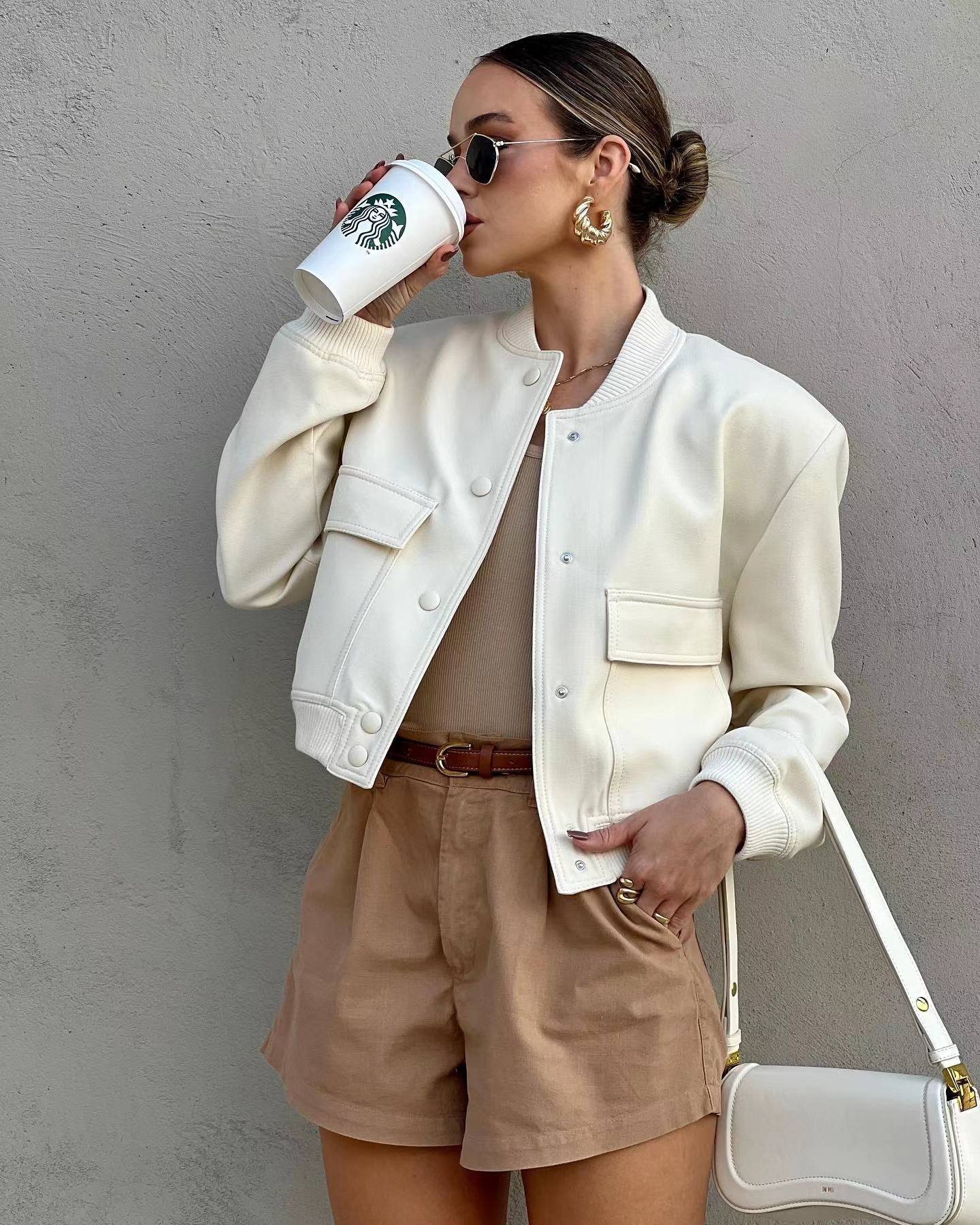 Women's Maven Cropped Bomber Jacket 4