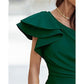 Women's One-Shoulder Formal Dress 4