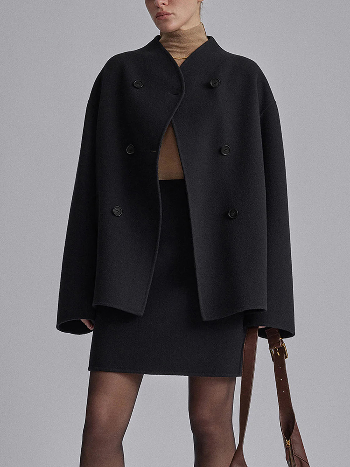 Women's Oversized Double-Breasted Coat 3