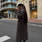 Women's Oversized Longline Double-Breasted Wool Coat 4