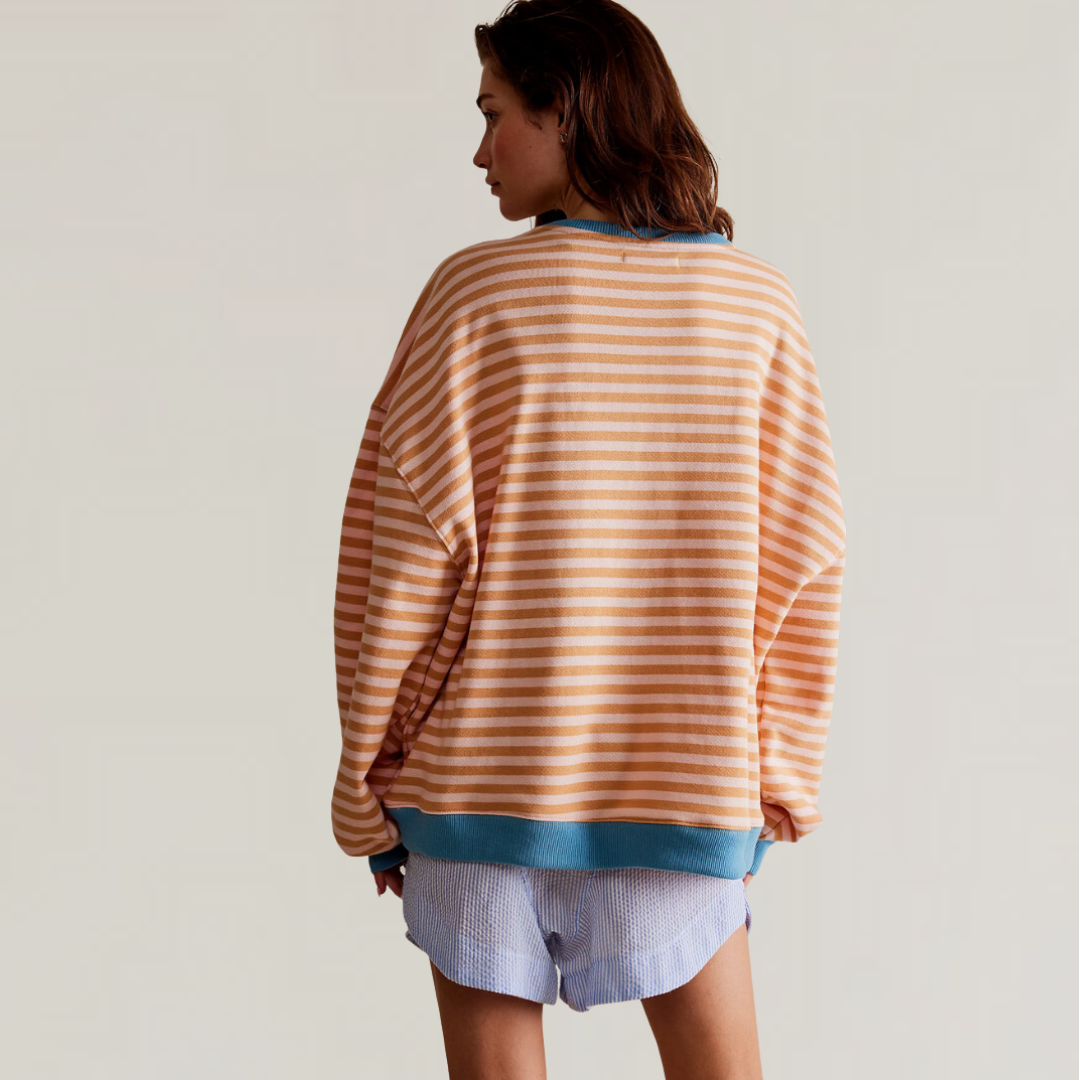 Women's Oversized Striped Sweater – Soft Knit Casual Wear in Multiple Colors, Relaxed Fit for Effortless Style 3