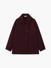 Women's Oversized Wool-Blend Coat with Button Closure 8