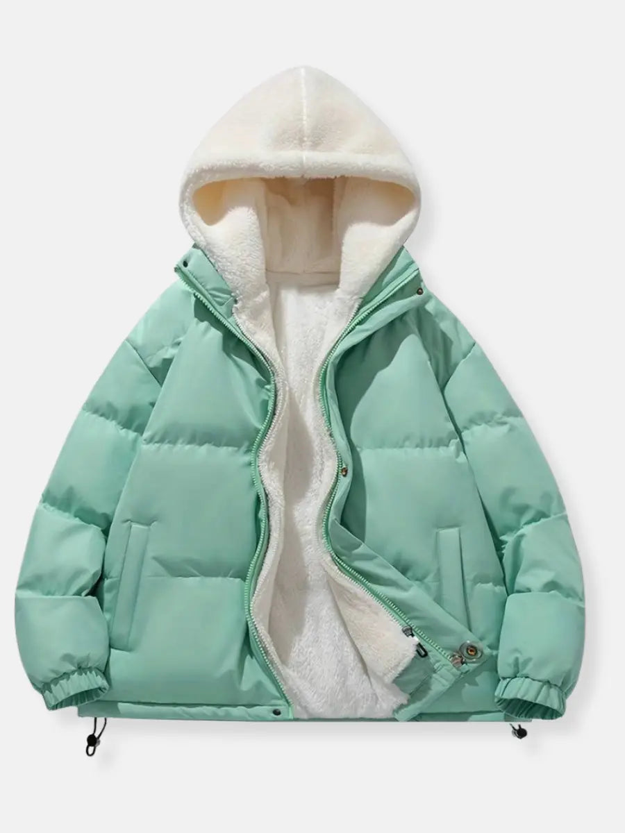 Women's Padded Winter Jacket with Fleece Lining 11