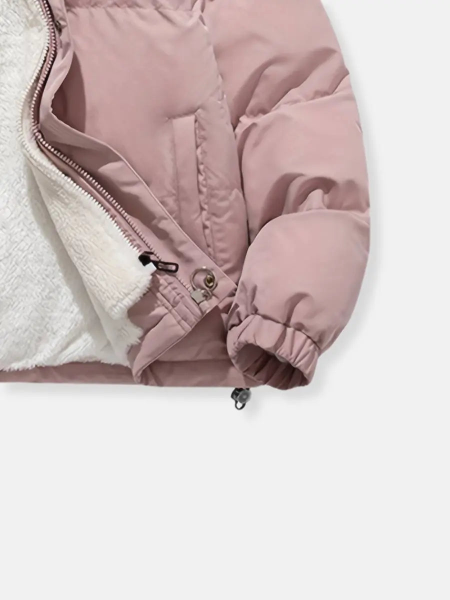 Women's Padded Winter Jacket with Fleece Lining 8