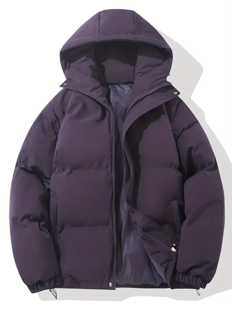 Women's Padded Winter Puffer Jacket with Hood 14