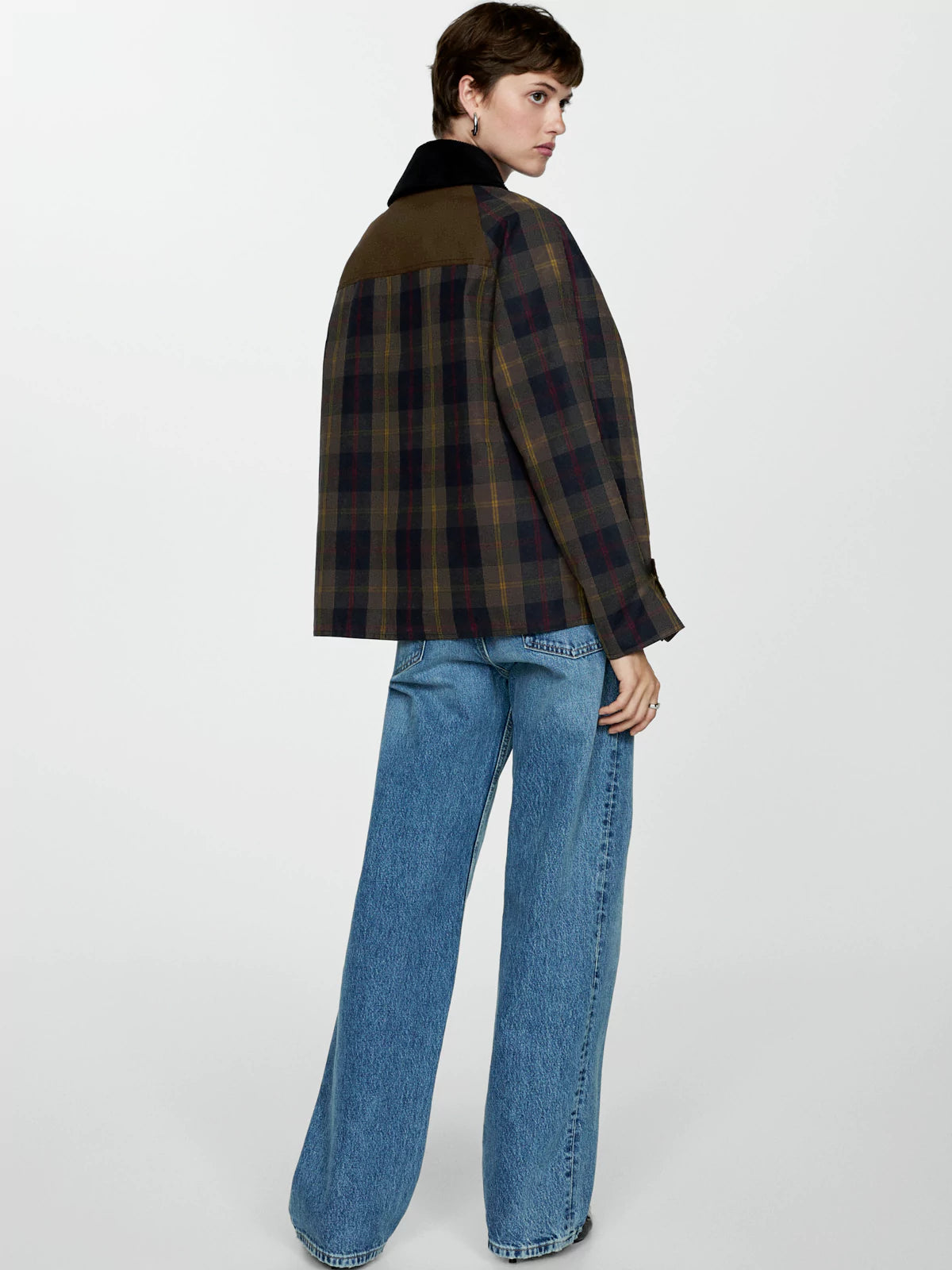 Women's Plaid Straight Cut Jacket 2