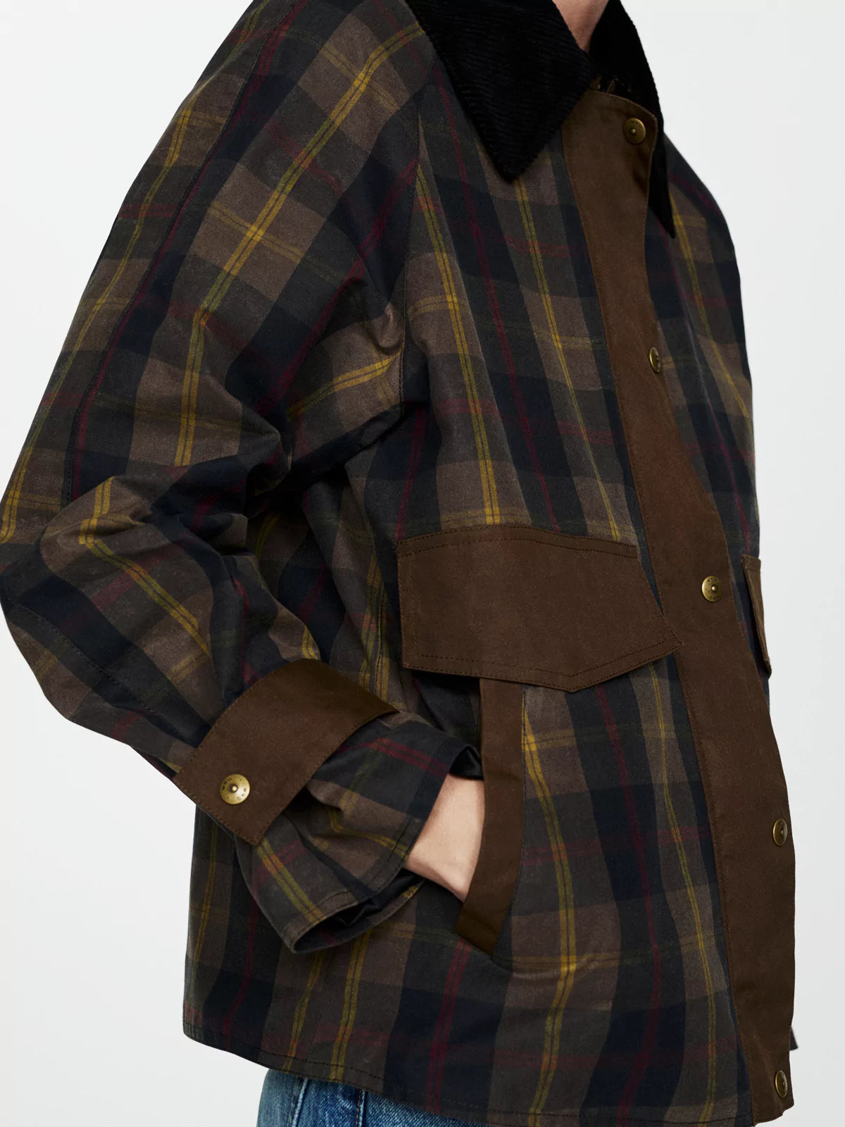 Women's Plaid Straight Cut Jacket 4