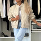 Women's Relaxed Quilted Bomber Jacket 7