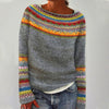 Women's Retro Multi-Colored Knitted Sweater – Soft, Relaxed Fit, Perfect for Layering and Casual Outings 2