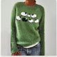 Women's Retro Multi-Colored Knitted Sweater – Soft, Relaxed Fit, Perfect for Layering and Casual Outings 5