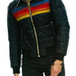 Women's Retro Striped Padded Puffer Jacket 2