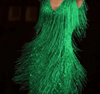 Women's Sequin Tassel V-Neck Backless Party Mini Dress 4