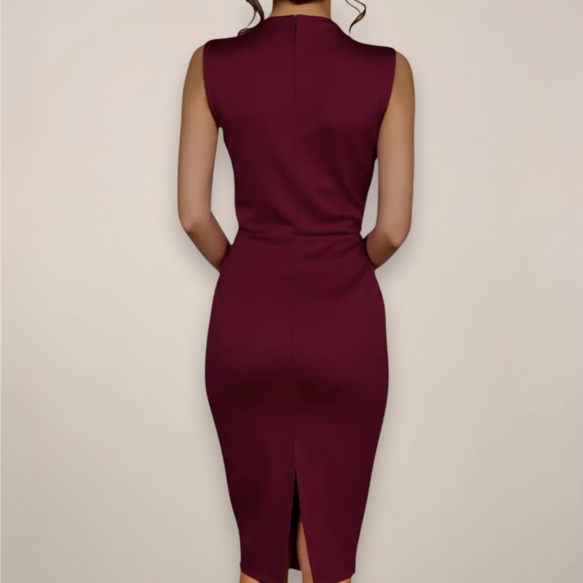 Women’s Sleeveless Sheath Cocktail Midi Dress 1