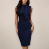 Women’s Sleeveless Sheath Cocktail Midi Dress 3