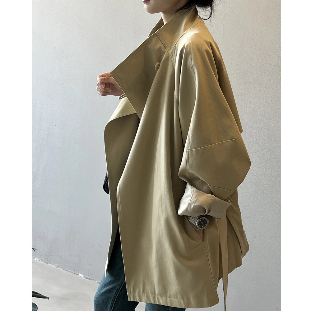 Women's Stand Collar Trench Coat 5