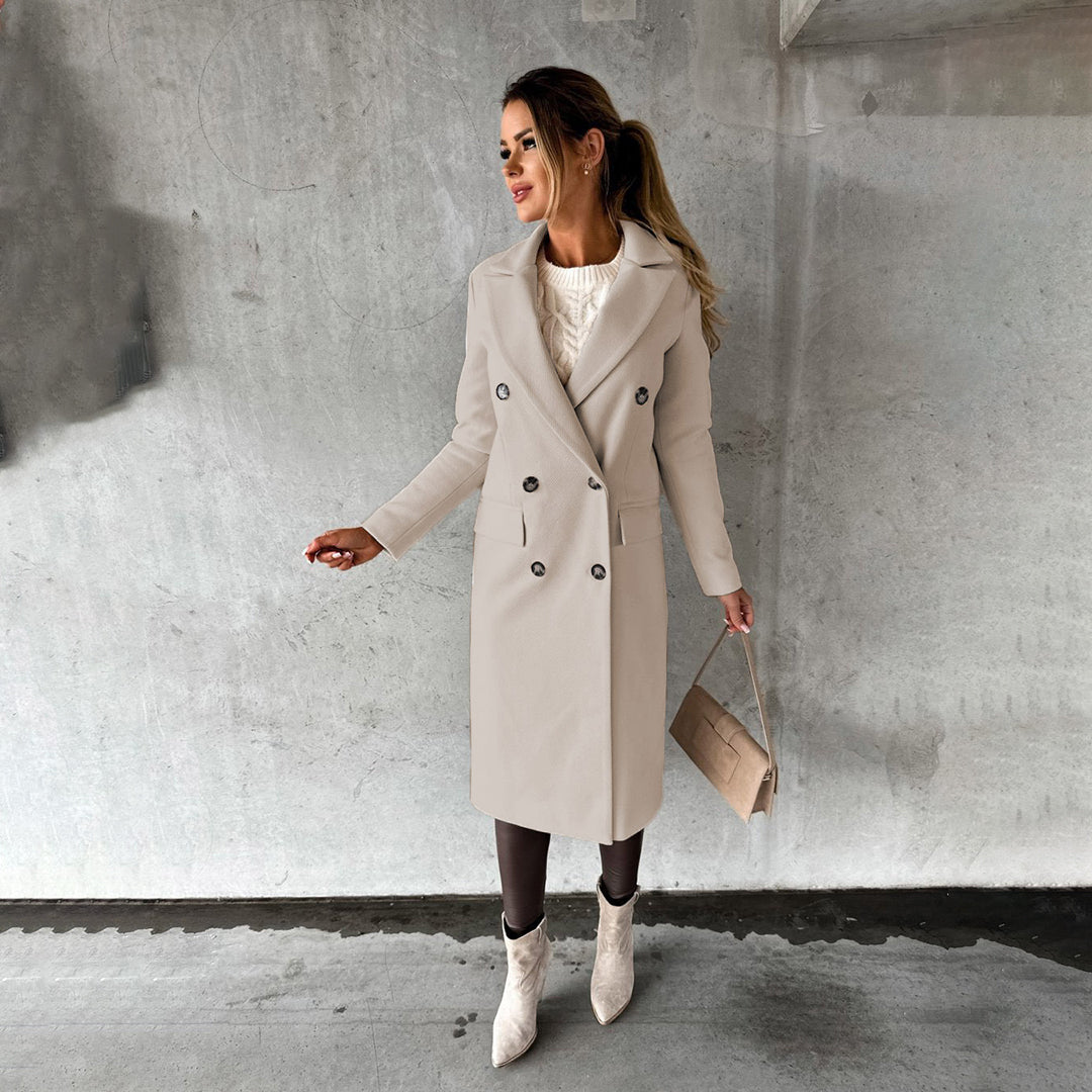 Women's Tailored Double-Breasted Coat 4