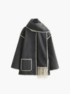 Women's Tailored Jacket with Matching Scarf 7