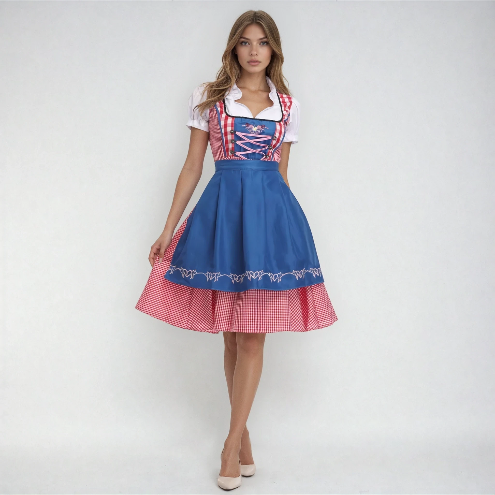 Women's Traditional Oktoberfest Dress Costume 0