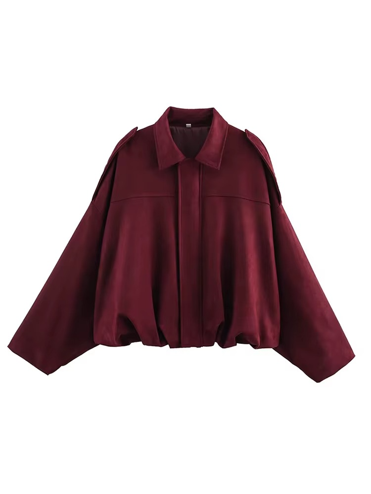 Women's Vintage Oversized Bomber Jacket 10
