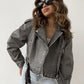 Women's Washed faux leather Jacket 0