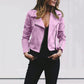 Women's Zip Up Slim Fit Biker Jacket 5