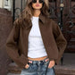 Women's Zipper Collar Jacket 0