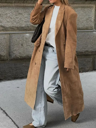 Classic Suede Long Coat