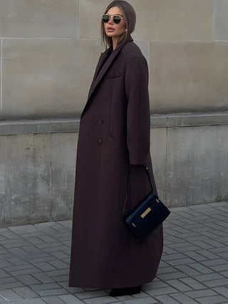 Double-Breasted Lapel Overcoat