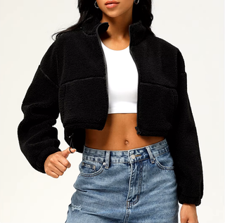 Veronica Cropped Fleece Jacket